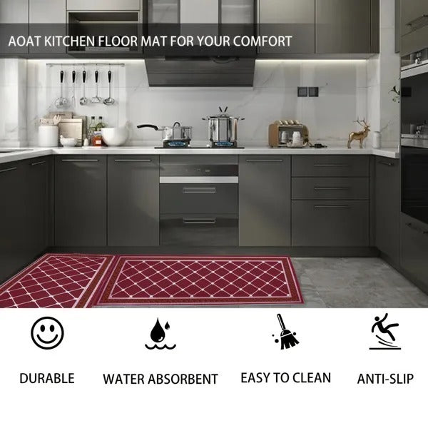 Kitchen Mat Cushioned Kitchen Rugs Non-Skid