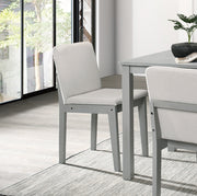 Grey Finish 5 Piece Dining Room