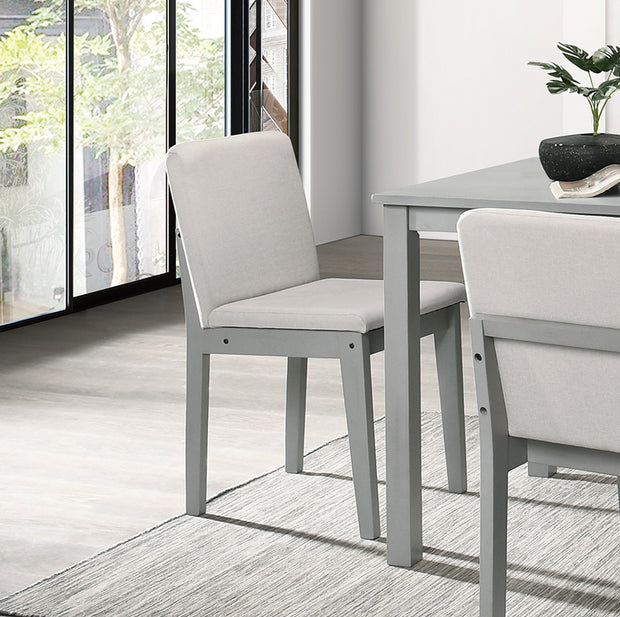 Grey Finish 5 Piece Dining Room
