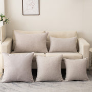 Solid Color Cotton And Linen Sofa Pillow Cases