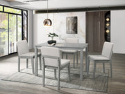 Grey Finish 5 Piece Dining Room
