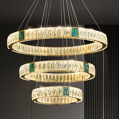 Light Luxury Crystal Chandelier Living Dining Room