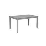6 Piece Kitchen Dining Set, Rectangular Wooden Dining Table