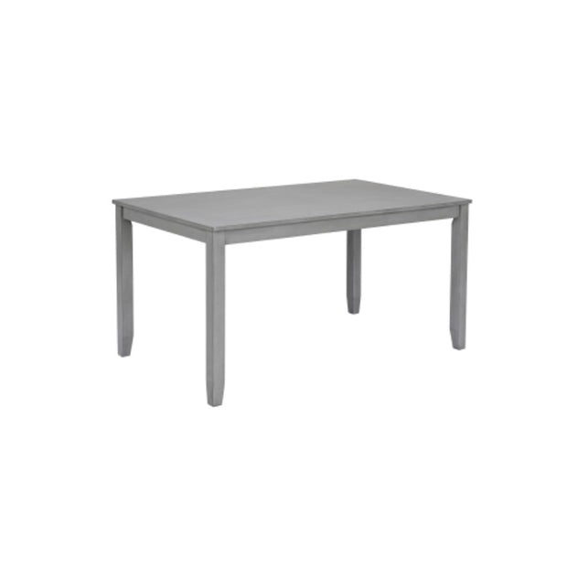 6 Piece Kitchen Dining Set, Rectangular Wooden Dining Table