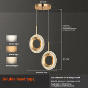Light Luxury Bedroom Bedside Chandelier